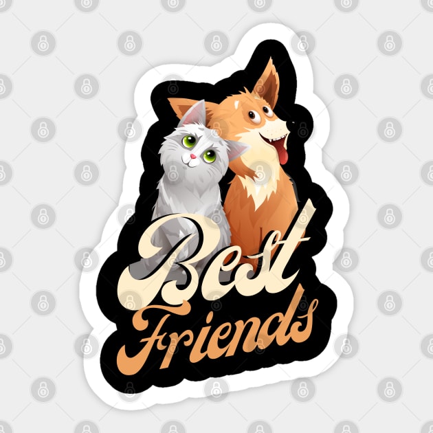 Best Friends Sticker by Tharaka Bandara